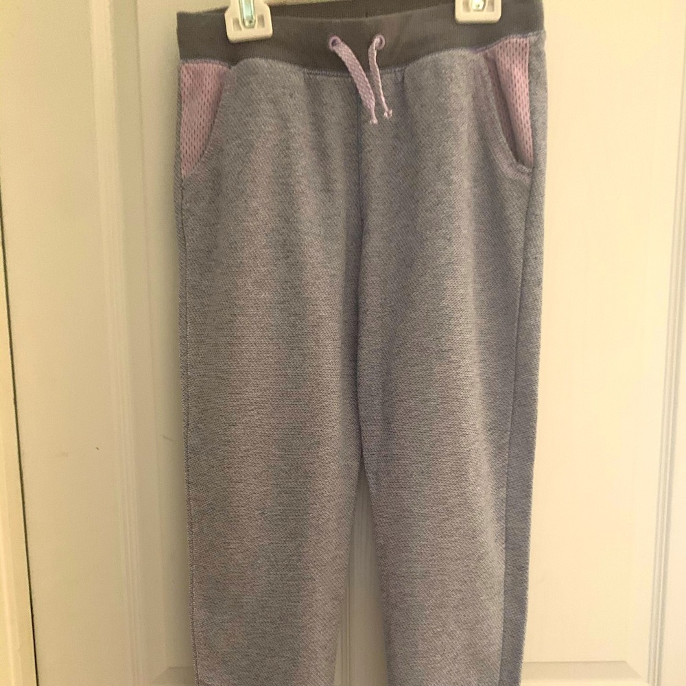 Girls purple bluish sweatpants.